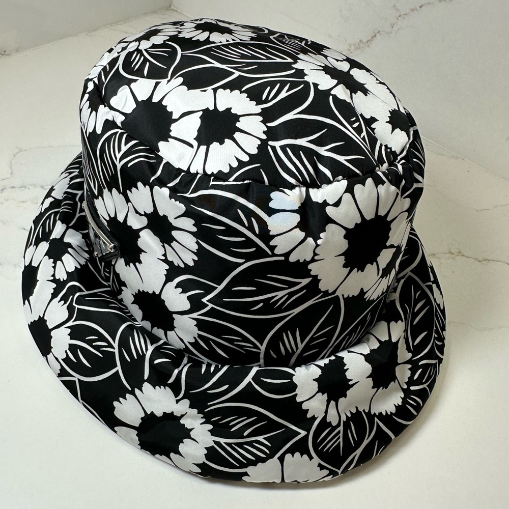 Prada Re-Nylon Floral Bucket Hat